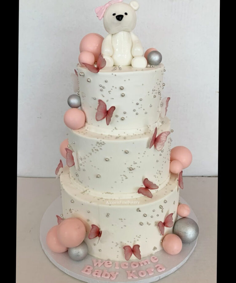 Wedding or quinceañera cake by Arcoiris Fine Bakery