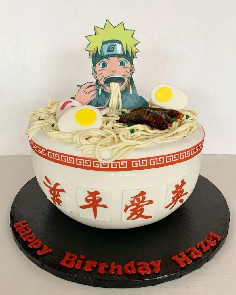 Birthday cake by Arcoiris Fine Bakery