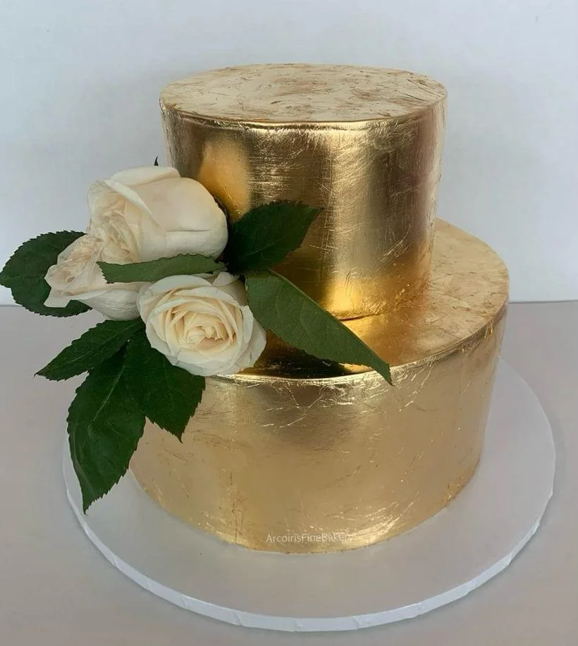 Wedding or quinceañera cake by Arcoiris Fine Bakery
