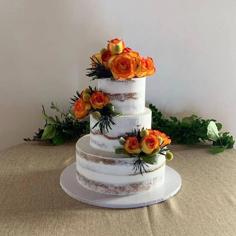 Wedding or quinceañera cake by Arcoiris Fine Bakery