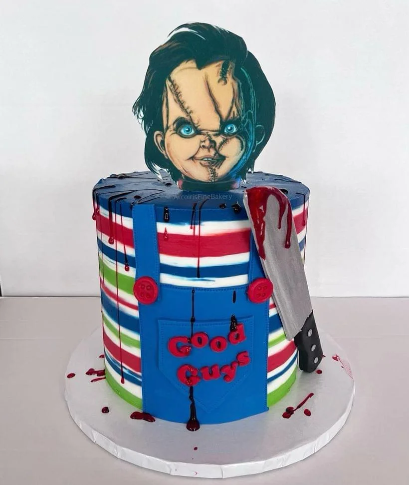 Birthday cake by Arcoiris Fine Bakery