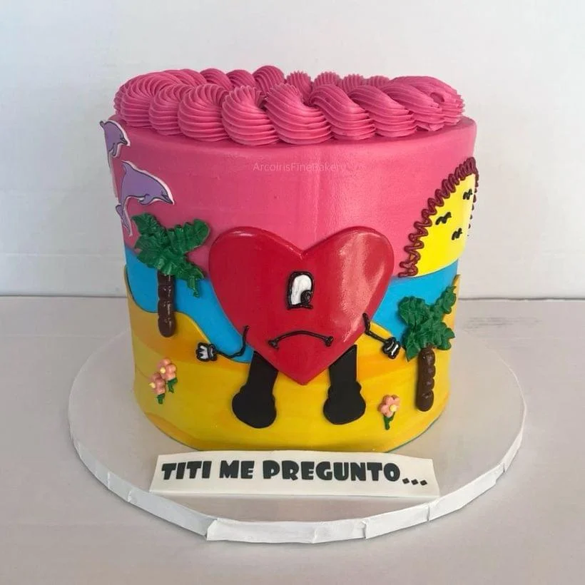 Birthday cake by Arcoiris Fine Bakery