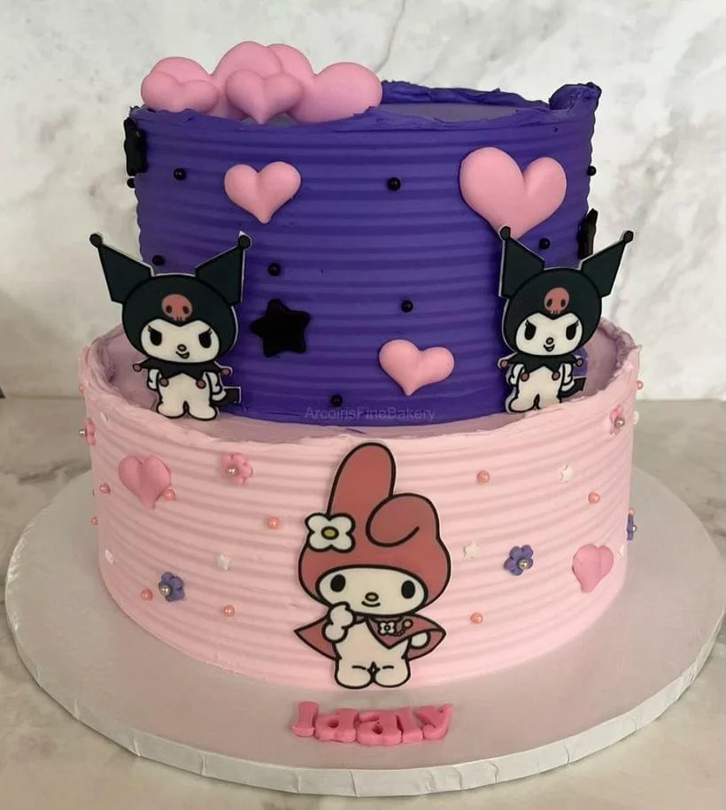 Birthday cake by Arcoiris Fine Bakery