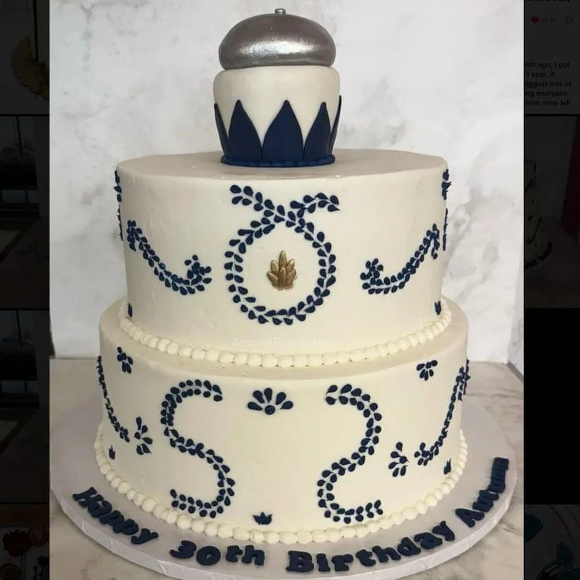 Birthday cake by Arcoiris Fine Bakery