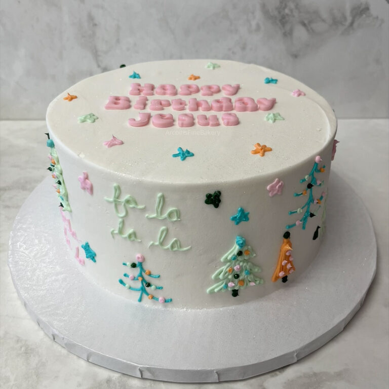 Birthday cake by Arcoiris Fine Bakery