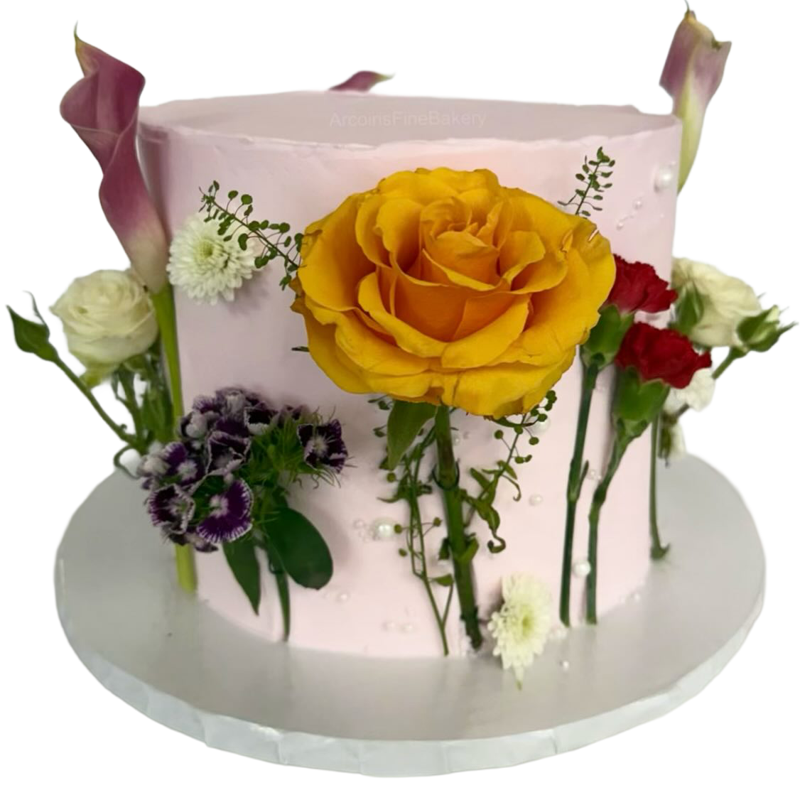 Tiered custom celebration cake